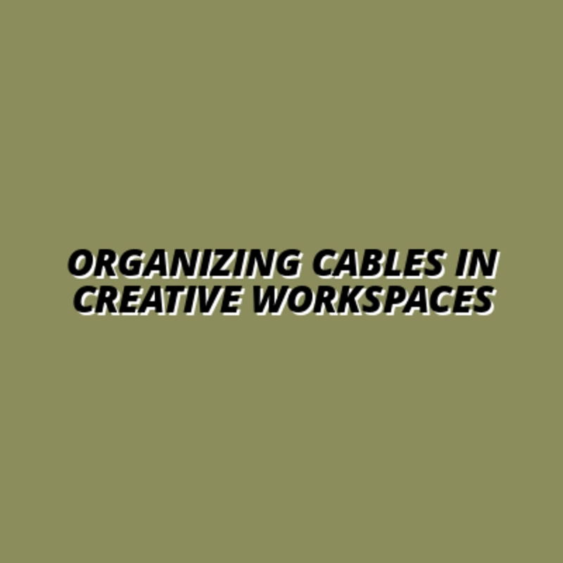 standing desk cable management for creative workspaces